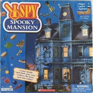 I Spy Spooky Mansion Board Game Briarpatch 2-4 players  Ages 5 and up  2015.